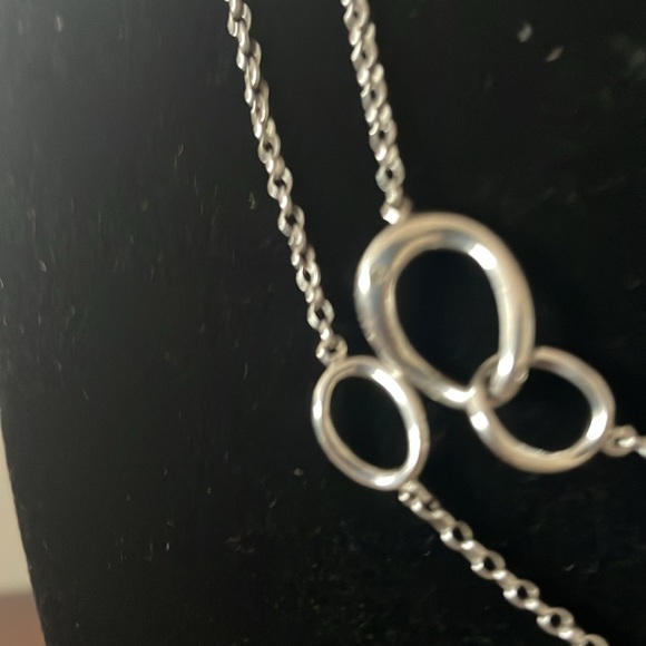 New Hot Diamonds Silver Necklace with two diamonds 0.02 karat. - Picture 3 of 5